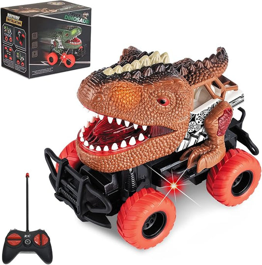 Dinosaur Toys Remote Control Car for Kids 3-7, Dino RC Car for Toddler Kids Toys Age 3 4 5 6 7 Boys and Girls Christmas Birthday Gift