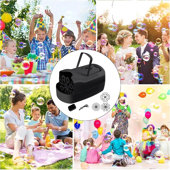 Bubble Machine Wedding,Blowing Foam Sprayer | Bubble Blowing Machine | for Boys Girls Shower Bath Christmas Birthday Easter Party Outdoor