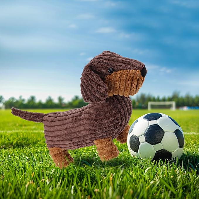 Apricot Lamb Toys Plush Henry Dachshund Dog Stuffed Animal Soft Cuddly Perfect for Child Chocolate Dachshund