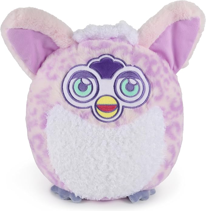 Jay Franco Furby Plush Pillow Buddy – 15 Inch Kids Ultra-Soft Stuffed Plushie & Cozy Pillow, Official Licensed Product, Purple