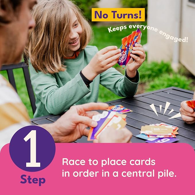 Brooke & Joy Games - Speed Swap Chaos – Where Order Creates Chaos! Fast, Fun Family Card Game for Kids, Teens & Adults, Easy to Learn, Perfect for Game Night & Travel, 10-Minute Party Game, Ages 8+