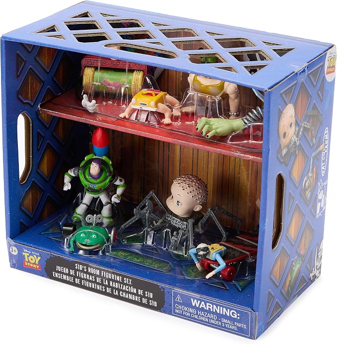 Disney Store Official Sid's Room Figure Set – Toy Story - 8-Piece Fully Sculpted Figures of Sid's Disturbing Creations - Perfect for Fans of Toy Story Toys & Pixar Toys