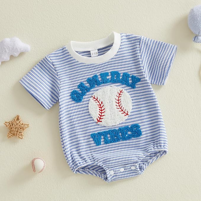 Kavousa Baby Boy Clothes Summer Baby Boy Bubble Romper Short Sleeve Jumpsuit One Piece Outfit Newborn Infant Clothing