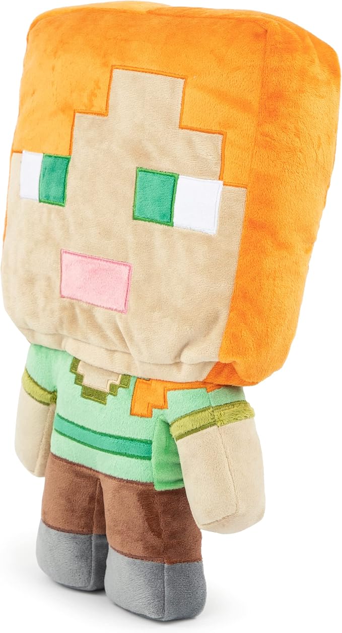 Jay Franco Plush Pillow Buddy Super Soft Polyester Microfiber | Mojang Minecraft Alex 16 inch (Official Product)