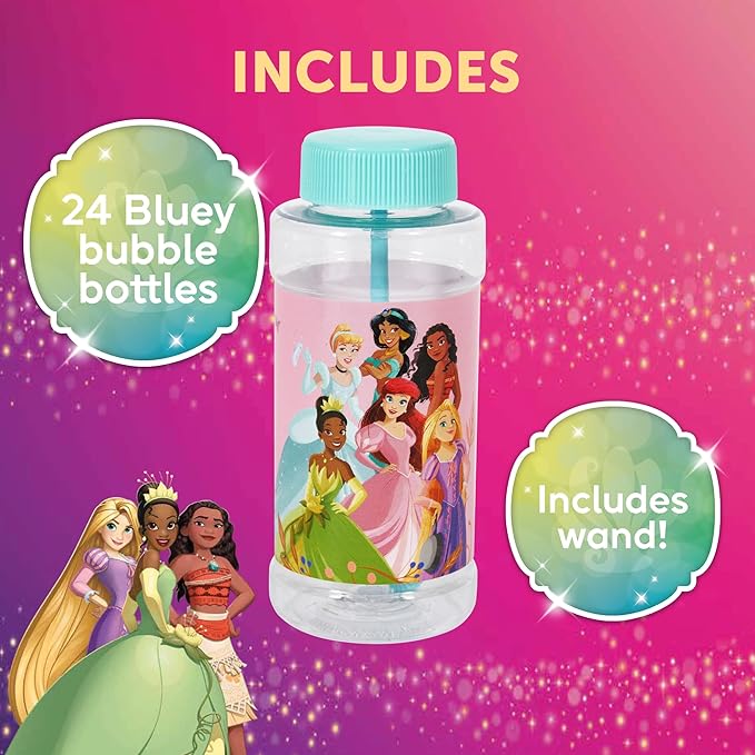 Disney Princess 4-Ounce Bubbles Party Toy with Wand (Pack of 24)