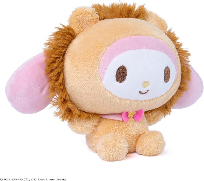 GUND Sanrio Official Hello Kitty and Friends My Melody Circus Lion, Collectible Plush Toy, Lion Stuffed Animal for Ages 1 and Up, 6”