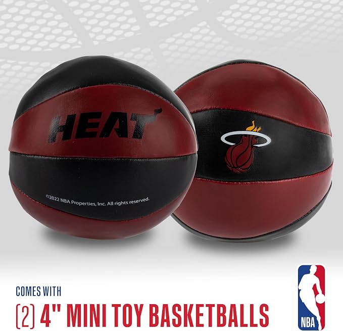 Franklin Sports NBA Toy Basketballs - 2 Pack of Kids Soft Mini Basketballs for Over The Door + Indoor Hoops - NBA Fan Shop