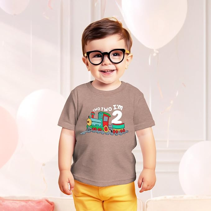 Unordinary Toddler 2nd Birthday Shirt boy Chugga Chugga Two Two Train im 2 Years Old Second Birthday Tshirt