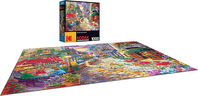 RoseArt - Kodak Premium - Late Afternoon in Italy - 1000 Piece Jigsaw Puzzle for Adults