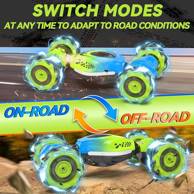 Dysaim Gesture RC Car Hand Controlled Stunt Car for 6-12 yr Boys Girls, 2.4GHz Remote Control Gesture Sensor Toy Drift Twist with Light Music for Kids Birthday Xmas Gift
