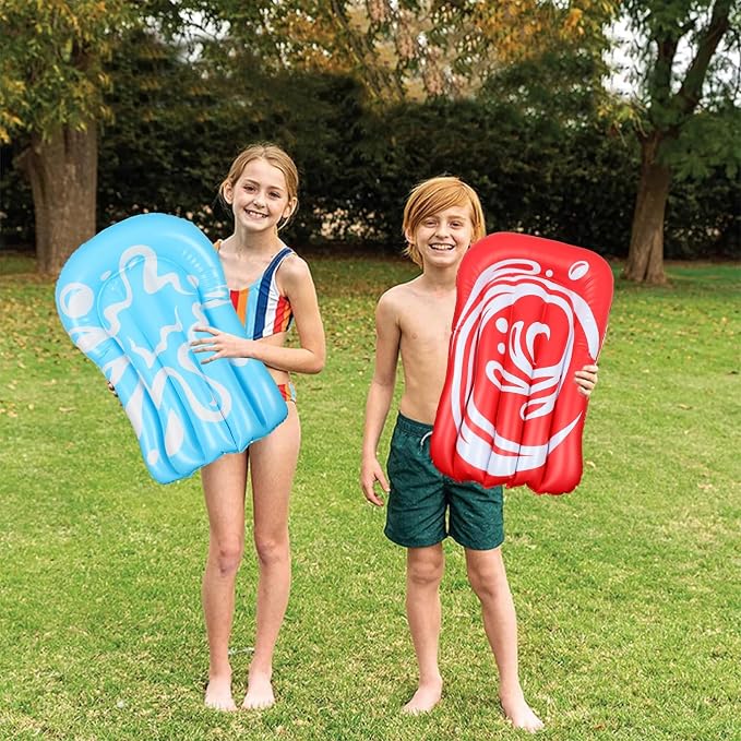 MorTime 22.5ft Slip Water Slide with Sprinklers, Slip and Slide with 3 Inflatable Bodyboards and Splash Pool Waterslide Backyard Lawn Outdoor Water Toy