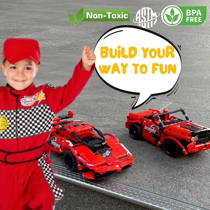 RC Car Building Toys for Boys Age 8-12 Fun STEM Activities for Kids and Cool Birthday for 7, 8, 9, 10+ Years Old Boys Remote Control Car Building Kit 2-in-1 RC Cars Kit to Build
