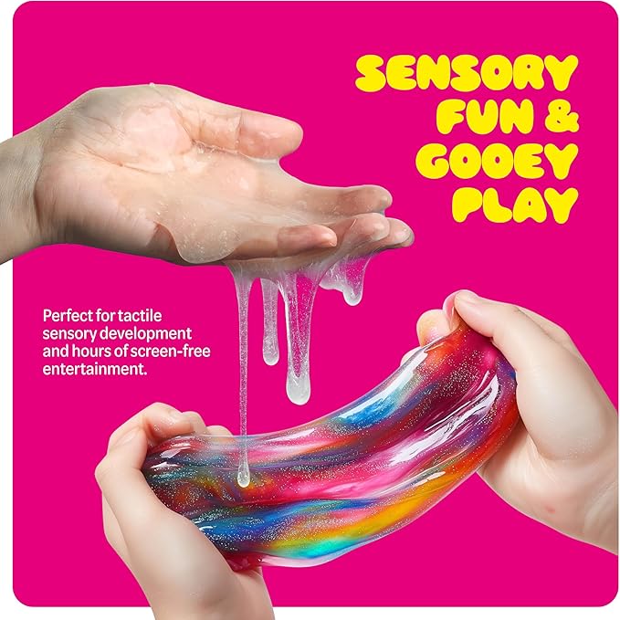 Slime Kit for Girls Ages 8-12 - All-in-One DIY Slime Making Kit, Galaxy Unicorn Glow-in-the-Dark Slime Set, Birthday Gift for Tween Girls 8 9 10 11 12