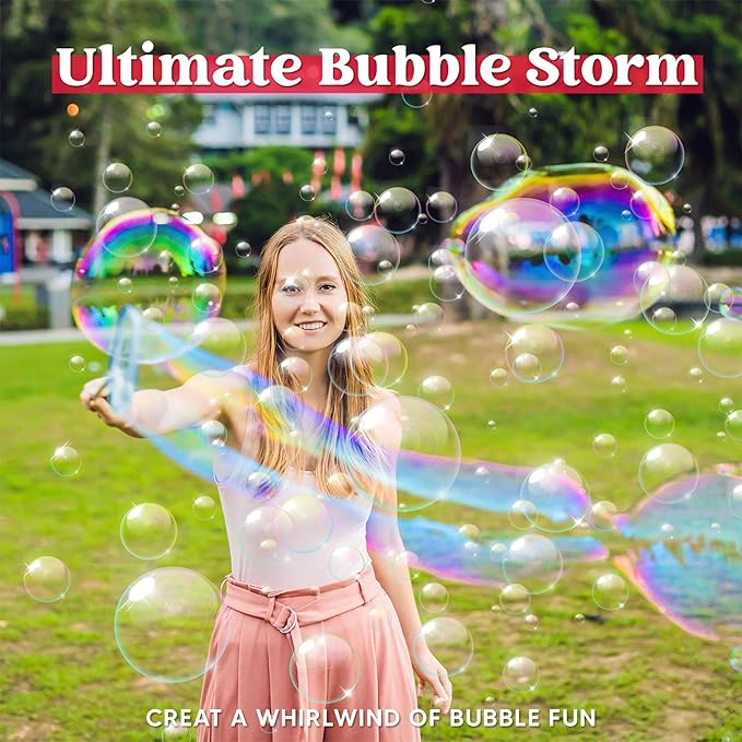 JOYIN Big Bubble Wands Set, 48 Pcs Giant Bubble Maker with Tray Bulk for Kids Adults Gifts, Summer Outside Toys, Easter Basket Stuffers, Birthday Party Favors