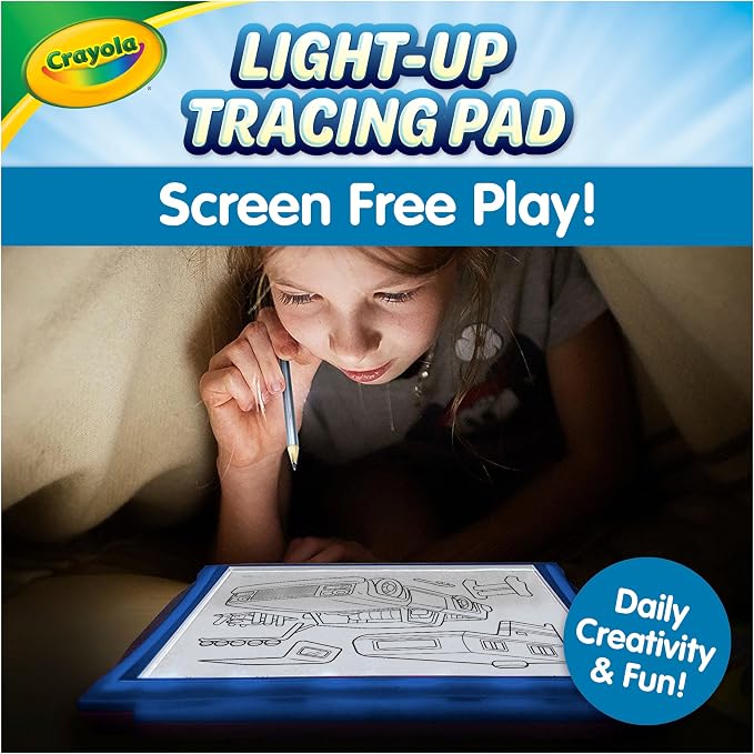 Crayola Light Up Tracing Pad - Blue, Drawing & Tracing Projector for Kids, Sketching Light Box Table, Toys for Kids, Gift for Girls & Boys, Ages 6+
