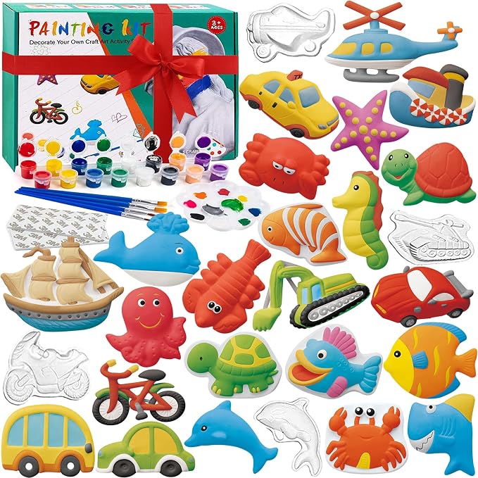 KODATEK 80 Piece Arts and Crafts for Kids Ages 4-8, Kids Paint Kit Art Set, Easter Craft Activities Kits, Creative Art Activity Gift Toys for Ages 3, 4, 5, 6, 7, 8, Year Old Boys Girls