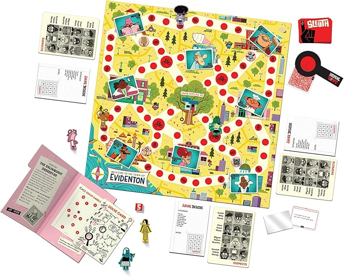 Junior Detective Game by Buffalo Games, Board Games for Kids 6-10, Family Board Games, Mystery Board Game for Kids, Cooperative Detective Game, Fun Family Games