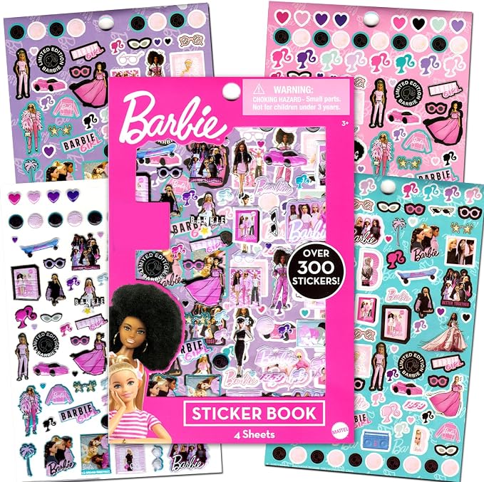 Bendon Barbie Coloring Activity Book and Sticker Set for Kids