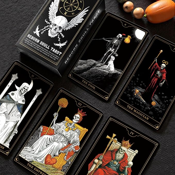 Skeleton Tarot Decks, Beginner and Expert Original Tarot Electronic Guide，Original Tarot Cards，Oracle Cards