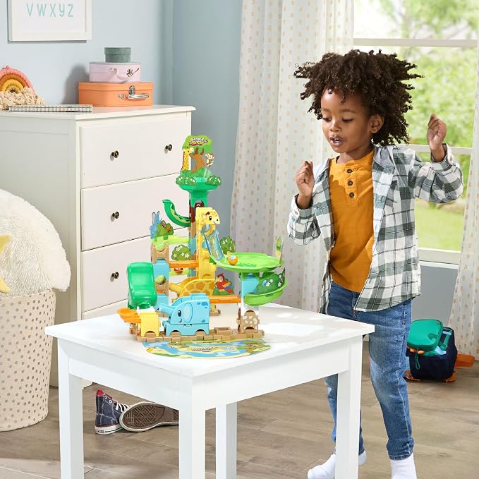 VTech Marble Rush Jungle Journey Set Preschool Marble Run Toy