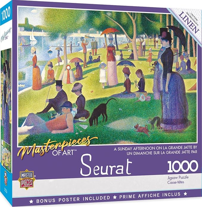 MasterPieces 1000 Piece Jigsaw Puzzle for Adults, Family, Or Youth - A Sunday On La Grande Jatte - 19.25"x26.75"