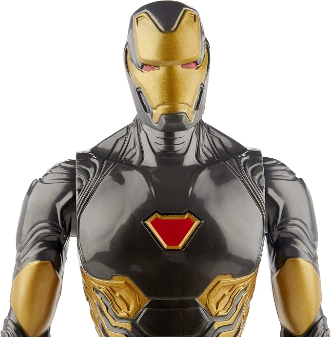 Marvel Avengers Titan Hero Series Blast Gear Iron Man Action Figure, 12-Inch Toy, Inspired by The Marvel Universe, for Kids Ages 4 and Up