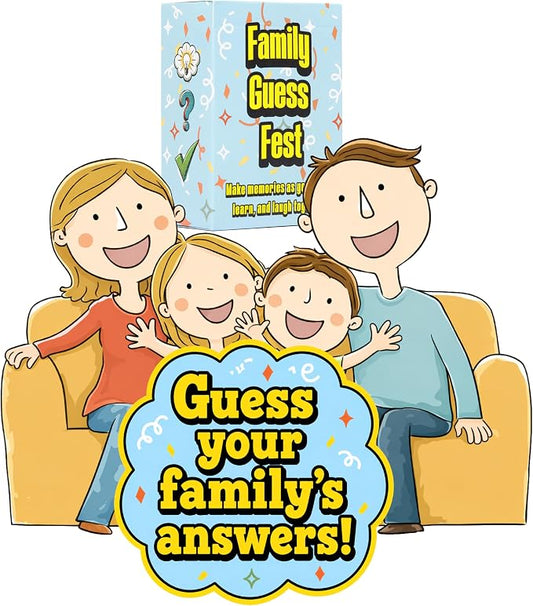 How Well Do You Know Your Family? Fun Trivia & Guessing Game for Kids, Teens & Adults - Family Game Night - Family Bonding Activities - Fun Family Games For Kids, Teens & Adults - Ages 8+, 3-8 Players