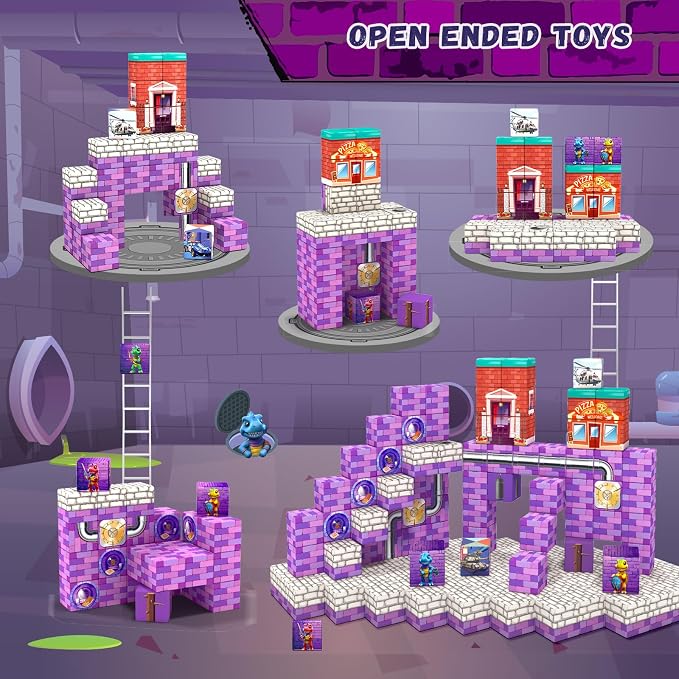 Girigi Toys for Age 5-7,Magnetic Blocks Village World,Kids Toys for 3 Year Old Boys and Girls, Birthday Gifts for Kids