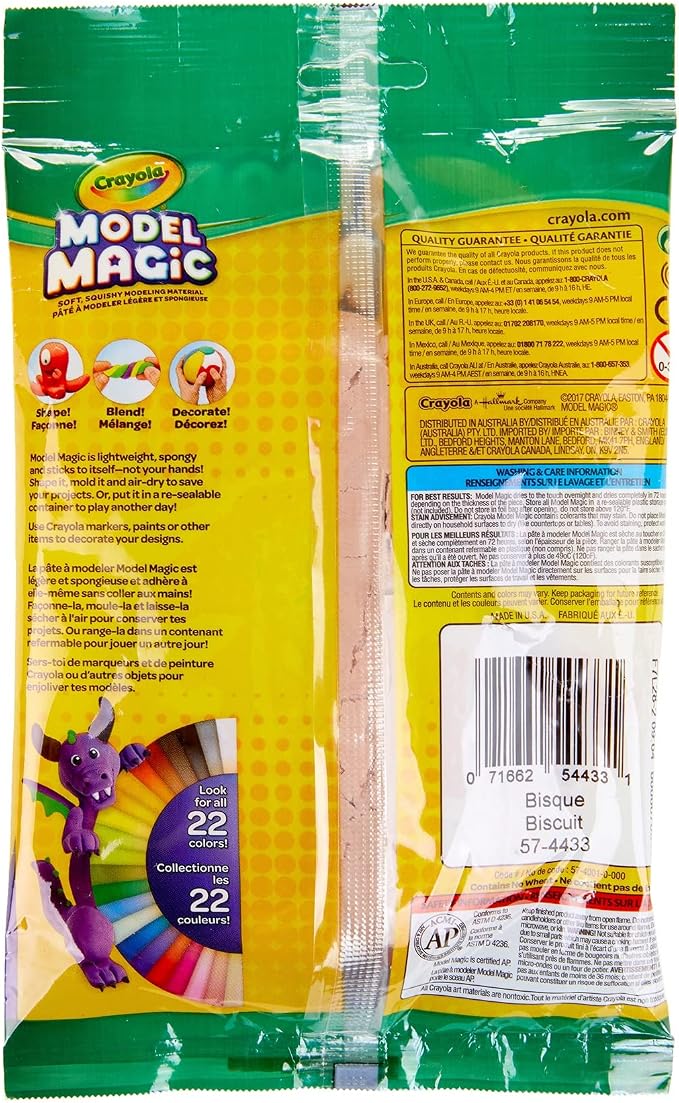 Crayola Model Magic - Bisque (4 oz), Modeling Clay Alternative, At Home Crafts For Kids, Gifts