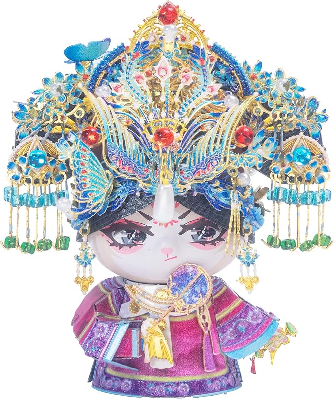 MU 3D Metal Puzzles for Adult Building TV Series Empresses in the Palace Consort Hua Kitty, Cat Themed Metal Models Kits Miniature, Assembling DIY Sets Home Desk Decor