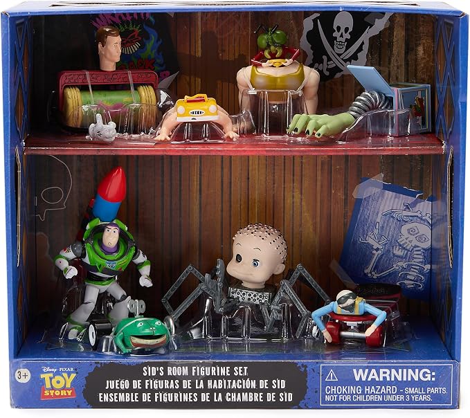 Disney Store Official Sid's Room Figure Set – Toy Story - 8-Piece Fully Sculpted Figures of Sid's Disturbing Creations - Perfect for Fans of Toy Story Toys & Pixar Toys