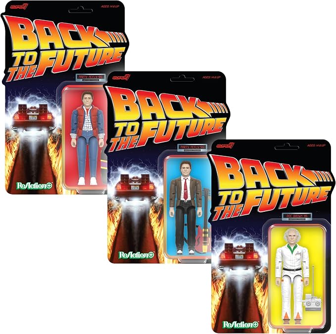 Super7 Reaction+ Back to the Future Marty McFly (1985) - 3.75" Back to the Future Action Figure with Accessories - Classic '80s Movie Collectibles and Retro Toys