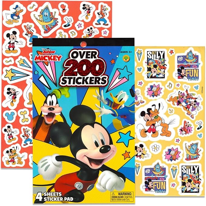 Mickey Mouse Coloring Books for Kids Ages 2-4 - Bundle with Mickey Activity Book with 200+ Stickers Plus Mickey Coloring Pages, More | Mickey Activity Book Toddler