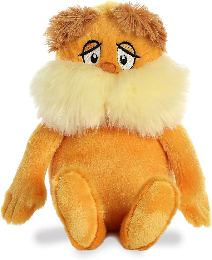 Aurora® Whimsical Dr. Seuss™ The Lorax Stuffed Animal - Officially Licensed Plush for Imaginative Play - Perfect for Kids and Adults - Orange 11 Inches