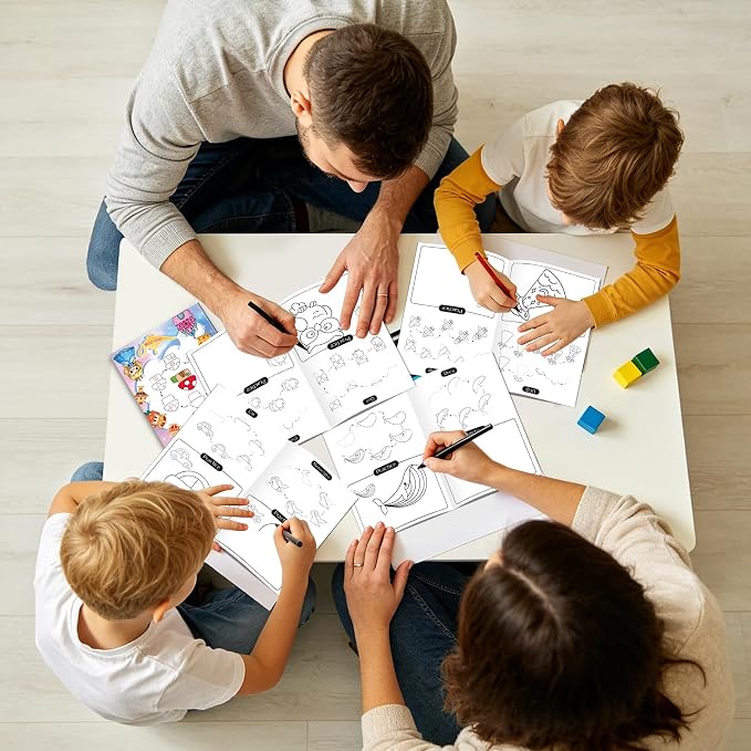 Elfew 6 Pack How to Draw Books for Kids, Small Coloring Books for Kids Ages 4-8, Activity Books for Kid,192 Cute Step-by-Step Drawing Stuff, Birthday Gift for Boys and Girls