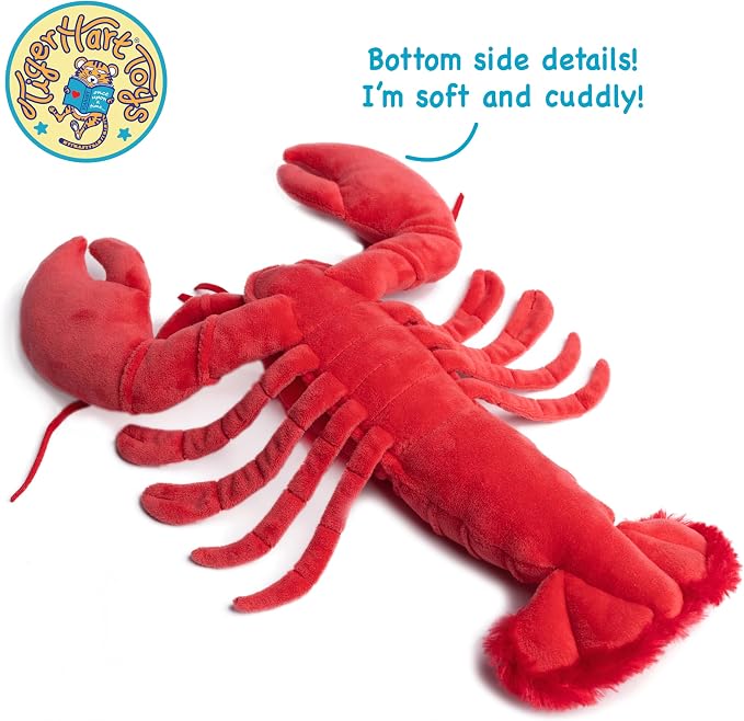 TigerHart Lenora The Lobster - 13 Inch Stuffed Animal Plush