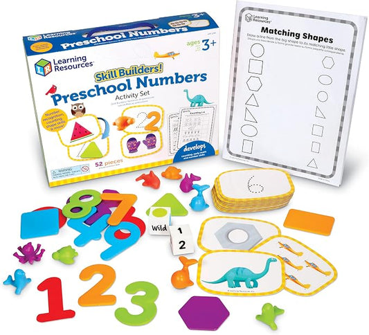 Learning Resources Skill Builders Preschool Numbers - Back to School Supplies, Teacher Must Haves, Toddler Learning Activities, Ages 3 and Up