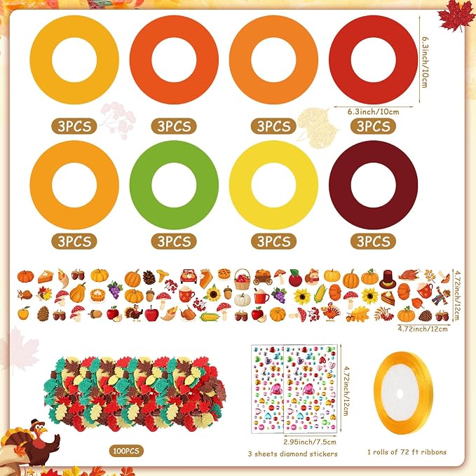 Capoda Summer Bookmark Craft Kits Felt DIY Make Your Own Bookmark with Tropical Fruits Pool Beach Foam Stickers for Classroom Activities Reading Camping Reward Party Favors(24,Fall)