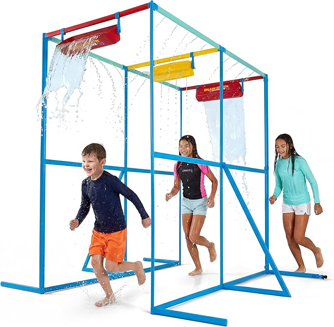 GoSports Splash Station Waterpark XL - Backyard Water Park for Kids, Outdoor Water Play Equipment with Sprinklers & Buckets