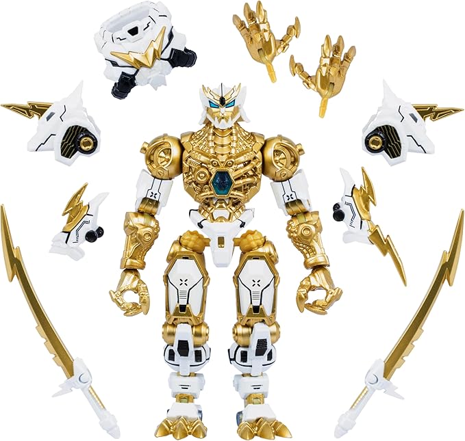 MRBEAST LAB Platinum Series 6” (15.3cm) Stealth Panther Battle Titan Collector Figure, Extreme Detailing, Premium Packaging, 35 Points of Articulation, Will You Discover A Legendary Light Panther?