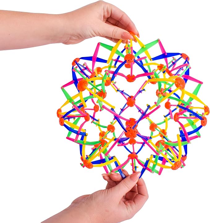 Sunny Days Entertainment Nucleus Expandable Ball – Breathing Toy Sphere for Kids & Adults – Expands from 5.5’’ to 10"