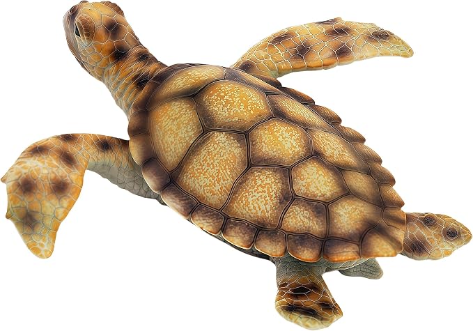 Gemini&Genius Sea Turtle Toy for Kids, Large Sea Turtle Animal Figurine, Realistic Sea Animal Play Action Figure Toy, Education, Collection, DIY Craft or Decor Toy for Kids