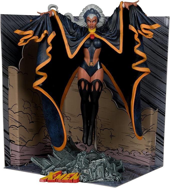 McFarlane Toys - Marvel Storm 1:10th Scale Collectible with Scene (Marvel Tales Featuring Spider-Man and The X-Men #236)