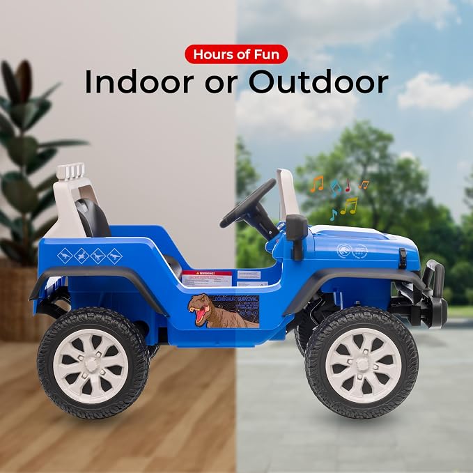 Jurassic - Ride On Toy for Kids, LED Headlights, Music and Horn