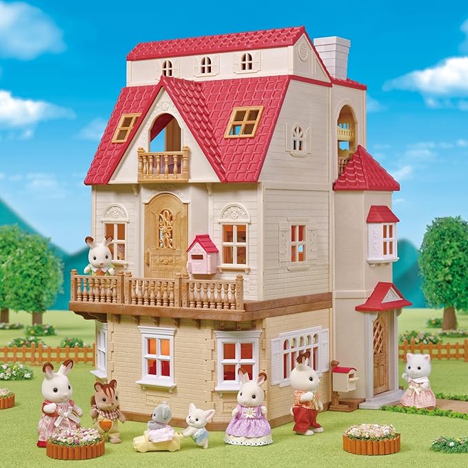 Calico Critters - Red Roof Home - Country Home - 2026 Gift Set Edition Dollhouse – Kids Pretend Play House, Miniature Home Playset with Furniture & Accessories, Ages 3+