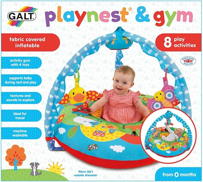 Galt Toys, Playnest & Gym - Farm, Baby Activity Center & Floor Seat