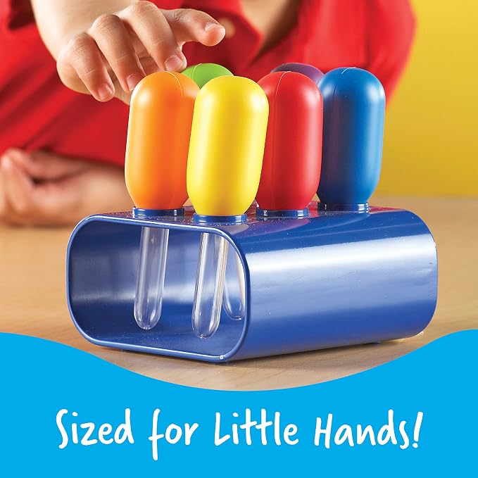 Learning Resources Jumbo Eyedroppers - Science Experiments for Kids, Sensory Water Table Toys, Toddler Tools, Preschool STEM, Fine Motor Skills Toys, Droppers for Kids, Craft Materials, Water Dropper