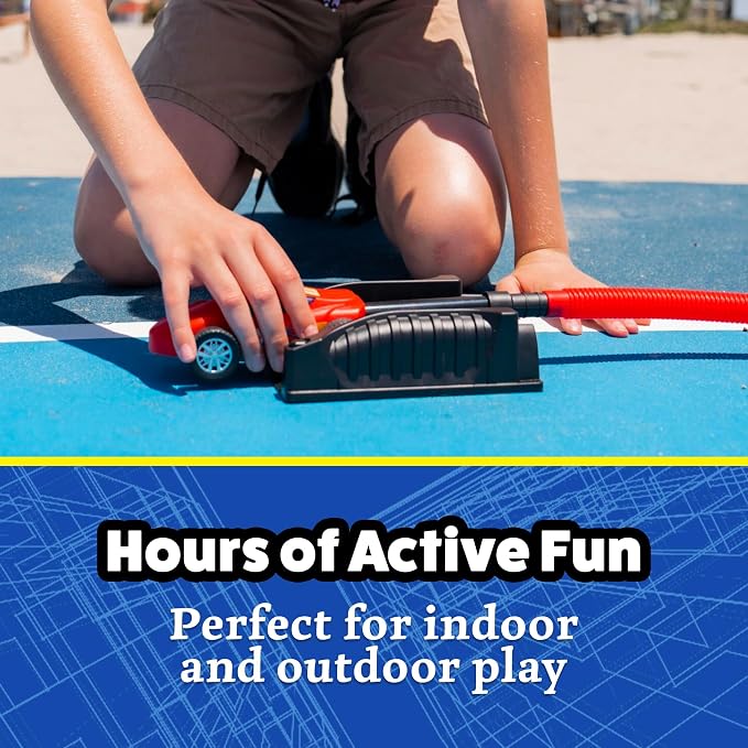 Stomp Racers Air Powered Race Cars by Stomp Rocket, Single Racer Pack - Dueling Stomp Racers Toy Car Launcher - Fun Backyard Outdoor & Indoor Multi-Player Kids Toys Gifts for Boys, Girls & Toddlers