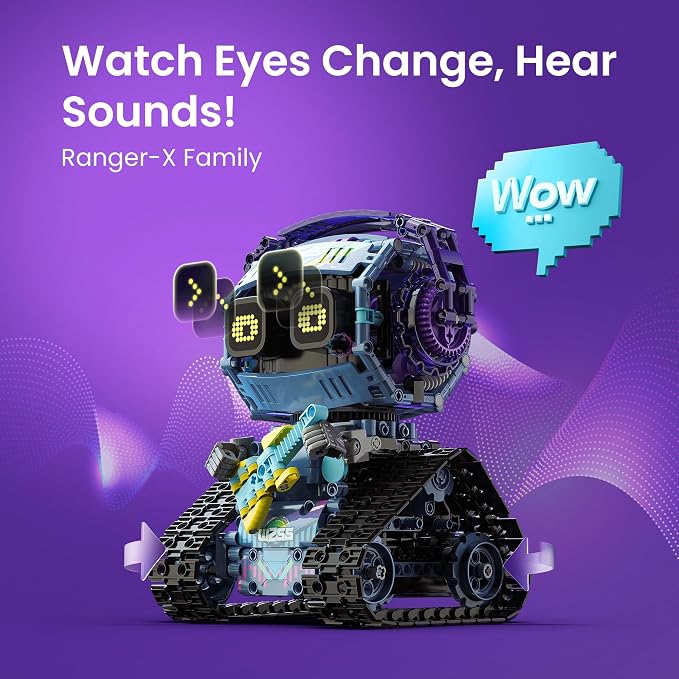 Sillbird Robot Building Kit with Remote Control STEM Gifts for Kids Boys Ages 8-12, Coding Robotic Creative Toys for Birthday - Build 5in1 Model with 469 Pieces