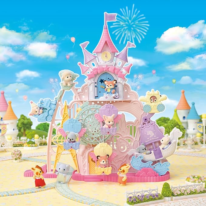Calico Critters Baby Dream Amusement Park, Dollhouse Playset with 1 Collectible Doll Figure